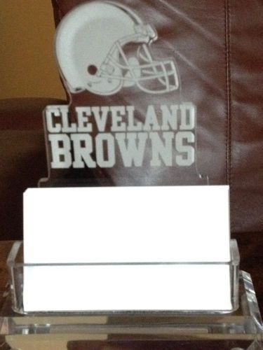 Cleveland Browns acrylic business card holder- Clear