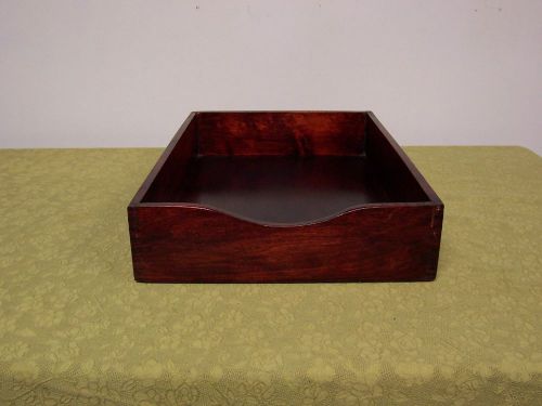 Vintage Wood Desk Tray In / Out Box 10 1/4&#034; by 15 1/2&#034;