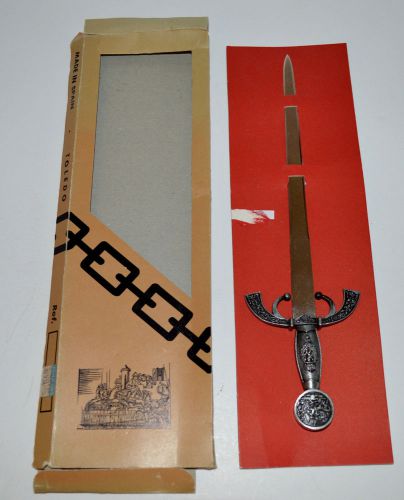 NEW Toledo Spain Damascene Mini Knife Sword Dagger Blade Envelope Letter Opener