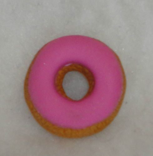 Doughnut donut pink iced eraser collectible 1.19&#034; Japanese cute kawaii mini food