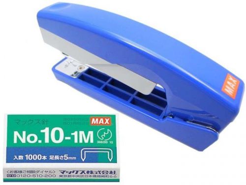 MAX HD-10V Swivel Booklet Stapler Blue + 1 Box Staples Japan