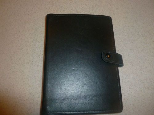 Data Book Small World Greetings 0.5&#034; binder 6 Ring Clean Pages Pocket Leather
