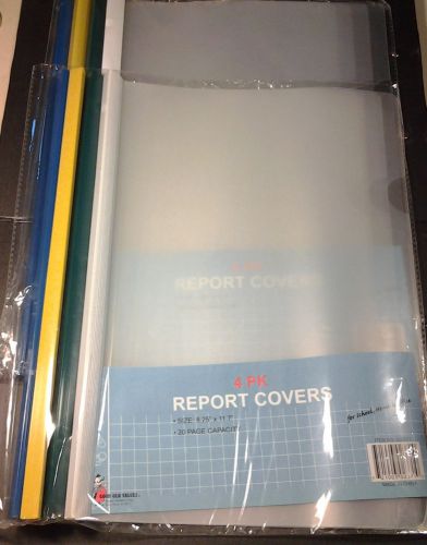 8 X REPORT COVERS CLEAR 8.25&#039;&#039; X 11.7&#039;&#039; FOR OFFICE,SCHOLL 20 PAGE CAPACITY.