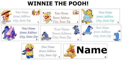 *CUTE * Winnie The Pooh Return Address Labels &amp; Name Stickers