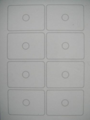 Cd business card labels matte- 160 mini square disc. labels for sale