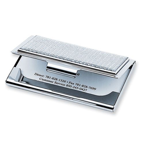 Nickel-plated Glitter Business Card Case Office