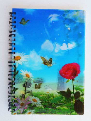 A5 Paper Notebook - 3D Holographic, 80 pages