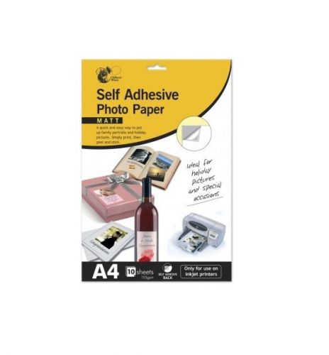 10 self adhesive matt photo paper, pictures, photos a4 for sale