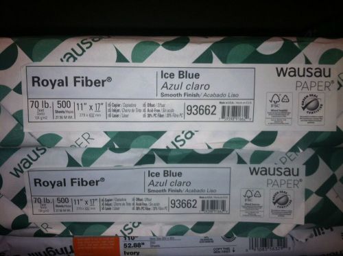 Royal Fiber Ice Blue Cut to 8.5&#034; x 11&#034; 70lb Text - 50pk Free Shipping