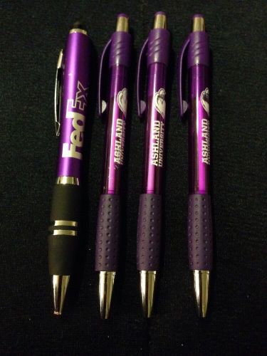 4 pc lot misprint ballpoint pens black ink grip retractable medium point for sale