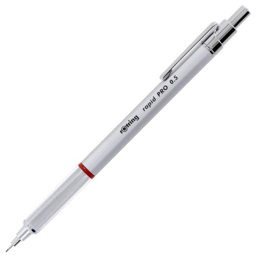 Rotring rapid pro technical drawing chrome plated 0.5mm mechanical pencil silver for sale