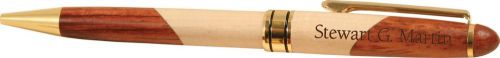 Personalized Laser Engraved Two-Tone Wood Pen - Great Father&#039;s Day Gift!