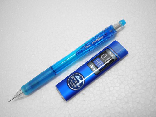 2 x light Blue Pentel Ener Gize-X 0.5mm automatic pencil free pencil leads