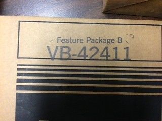 Panasonic VB-42411, Feature Package &#034;B&#034; for Panasonic SDBS, VB42411