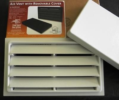 8x16 Foundation Air Vent - WHITE - quit replacing air vents - Crawl Space