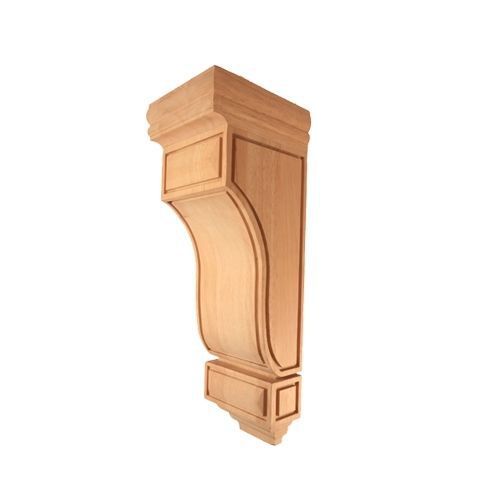 One Pair- Maple Wood- Small Mission Wood Corbels- 4-1/2 x 5 x 10   # CORBEL-M-5