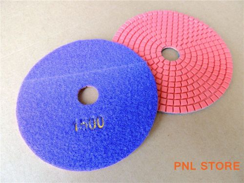 1x 1500 grit diamond polishing pads 4 inch wet/dry granite marble concrete stone for sale