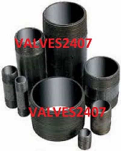 (25) 3/4 x 12 xh black seamless pipe nipples tbe  (brand new) for sale