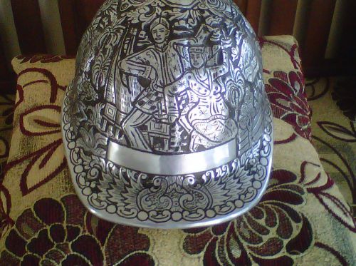 Aluminum engraved hard hat hand crafted bali coulture christmas edition #201114 for sale