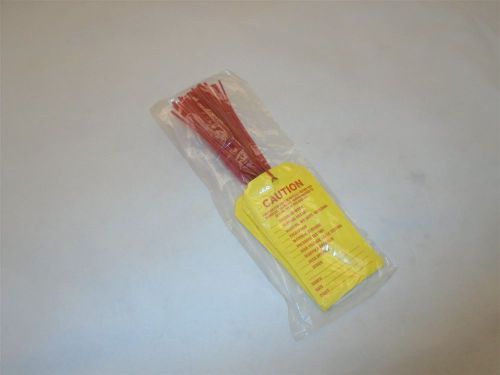 Construction barricade tag 1 pack of 25 tags new free shipping in usa for sale