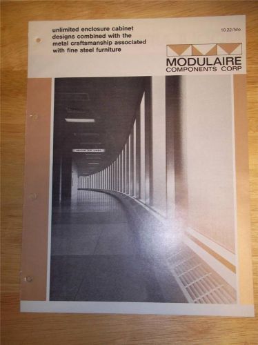 Vtg Modulaire Components Corp Catalog~Unit Enclosure Cabinet Designs