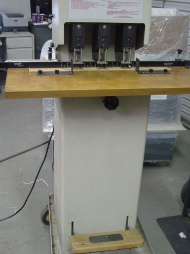 SPINNIT 3 HOLE PAPER DRILL (BY LASSCO) UNIT IS CLEAN &amp; IN GOOD RUNNING CONDITION