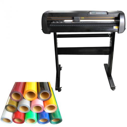 24&#034; cutting plotter with craftedge software &amp; 2yards t-shirt heat transfer vinyl for sale
