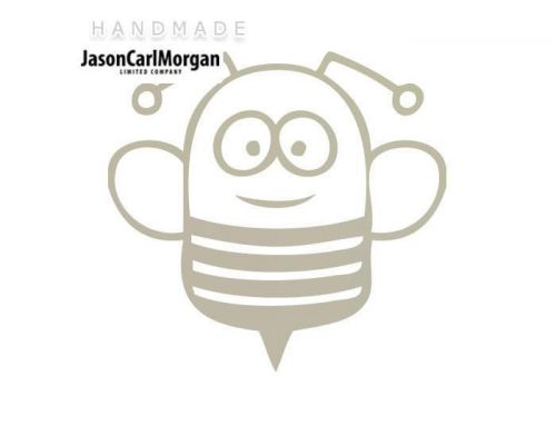 JCM® Iron On Applique Decal, Bee Silver