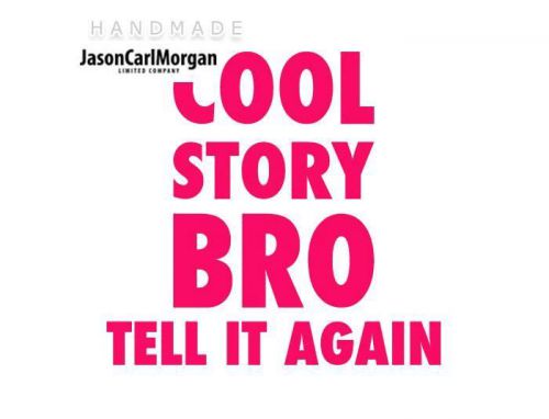 JCM® Iron On Applique Decal, Cool Story Bro Neon Pink