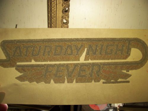 &#034;Saturday Night Fever Glitter&#034;  Transfer (Iron-on heat transfer only)