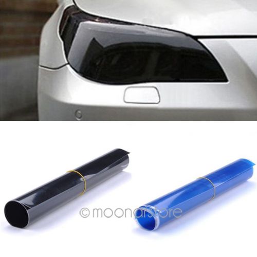 Auto car smoke fog light lamp headlight taillight tint vinyl film sheet sticker for sale