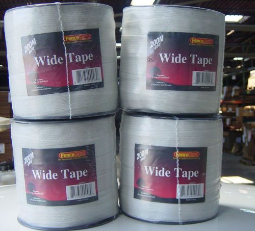 4 rolls 1 1/2&#034; wide Horse polytape 656&#039; electric fence  White