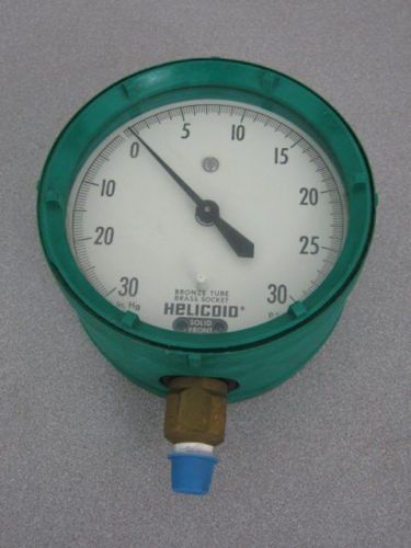 Helicoid Pressure Gauge 30 PSI / 30 Hg