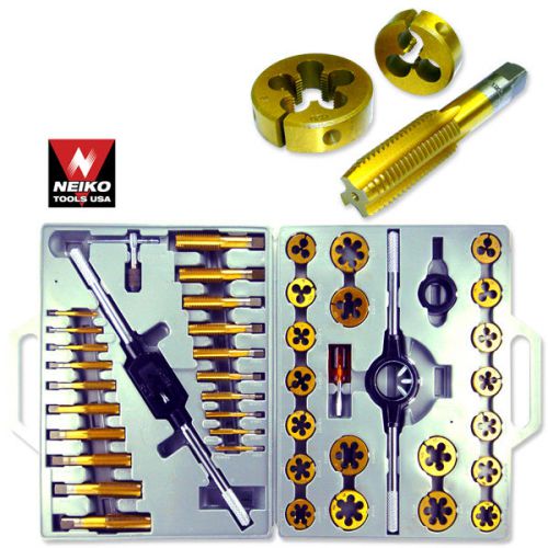 45pcs jumbo titanium tap and die set, sae 1/4&#034;-1&#034; starting taps included for sale