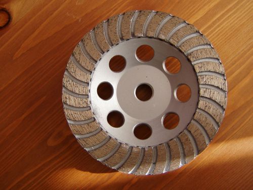 Turbo Diamond Grinding Cup Wheel 5&#034; - 5/8&#034; - 11 Threads