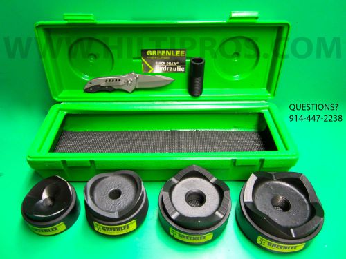 Greenlee 2-1/2&#034; - 4&#034; knockout set,excellent condition, free knife, fast shipping for sale