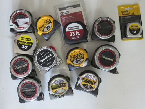 13 Assorted Tape Measures