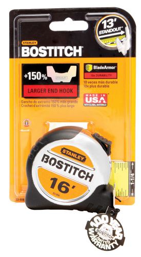 Bostitch 33-000 1-1/4-In. X 16-Ft. Bi-Material Measuring Tape with BladeArmor