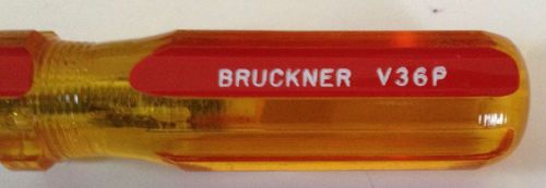 Screwdriver Bruckner V36P Phillips 6 inch blade 9-1/2 in total length