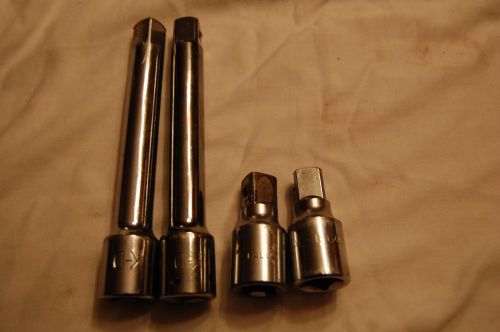 Two Kal 3/4&#034; Drive 3&#034; Extension USA &amp; 2 K-D 3/4&#034; Drive 8&#034; Extensions USA