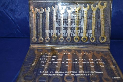 Open end/box end wrench set globemaster nice for sale