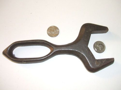 ANTIQUE LARGE OPEN END WRENCH  7 3/4&#034; LONG 1 3/4 OPEN END, VINTAGE UNUSUAL