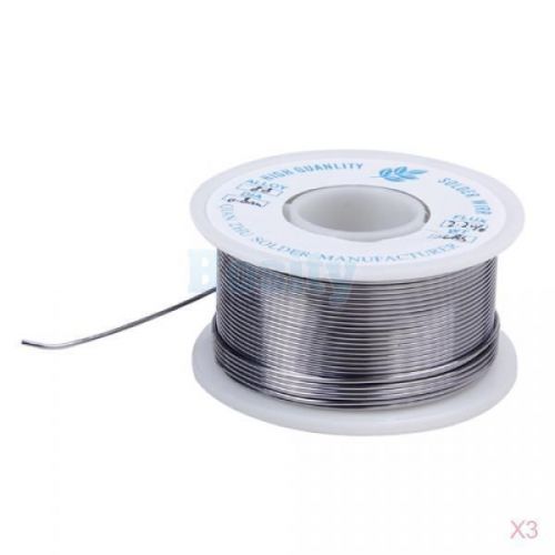 3x 0.8mm tin lead soldering solder wire 2.2% flux core new for sale