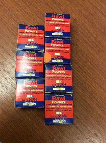 Ramset / rawl 42cw (7) boxes of 100 #4 &#034;yellow&#034; 22 cal single shot loads new for sale