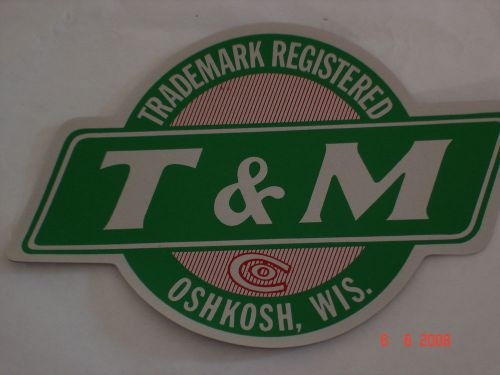 &#034;T &amp; M&#034; (Termatt &amp; Monahan)  Decal for Antique gas engine