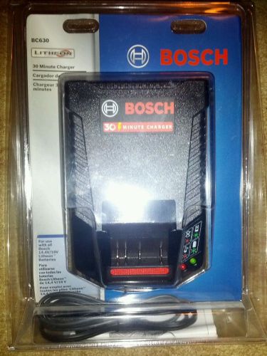 BOSCH LITHEON 30 Minute Charger BC 630 14.4V/18V New In Box!
