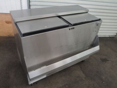 Perlick 48&#034; refrigerated bottle cooler with speed rail, free freight!! for sale