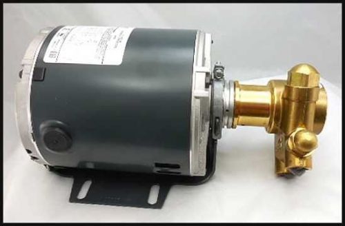 New procon brass beverage system pump with new 120 / 240 volt marathon motor for sale