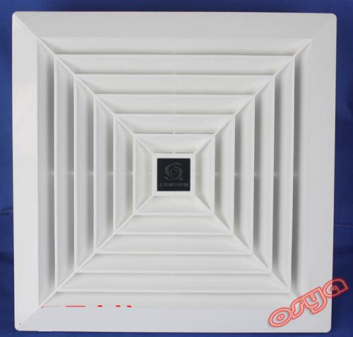 .White Silence Square Shape Kitchen Bathroom Ceiling Exhaust Extraction Fan
