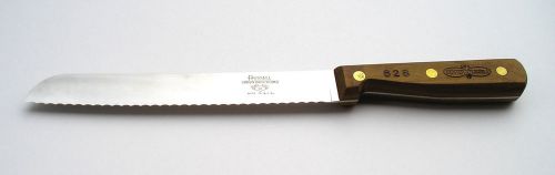 1 dexter-russell 8&#034; scalloped bread knife satin free blade wooden handle 628 for sale